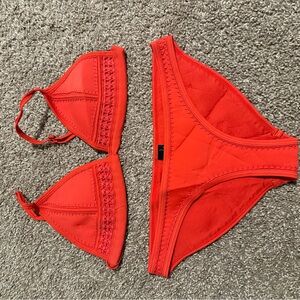 Vibrant Red Bikini Set